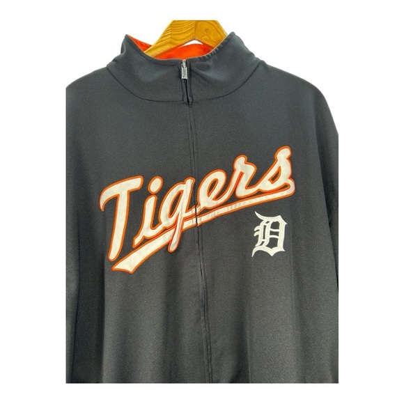 STITCHES Detroit Tigers Jacket Men’s 2XL | Black & Orange| Varsity Vibes - Picture 2 of 11